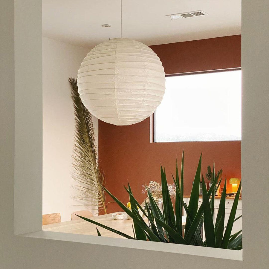 Akari D Pendant Light in paper for Kitchen Island by AUVIELIGHT