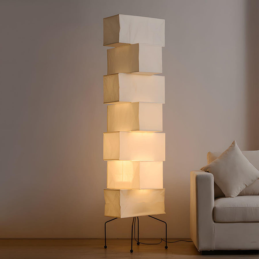 Akari UF4-L10 Floor Lamp for Living Room by AUVIELIGHT, Model B Dia 48cm x H 180cm / Dia 18.9" x H 70.9" / White / AU plug and 3 other sizes
