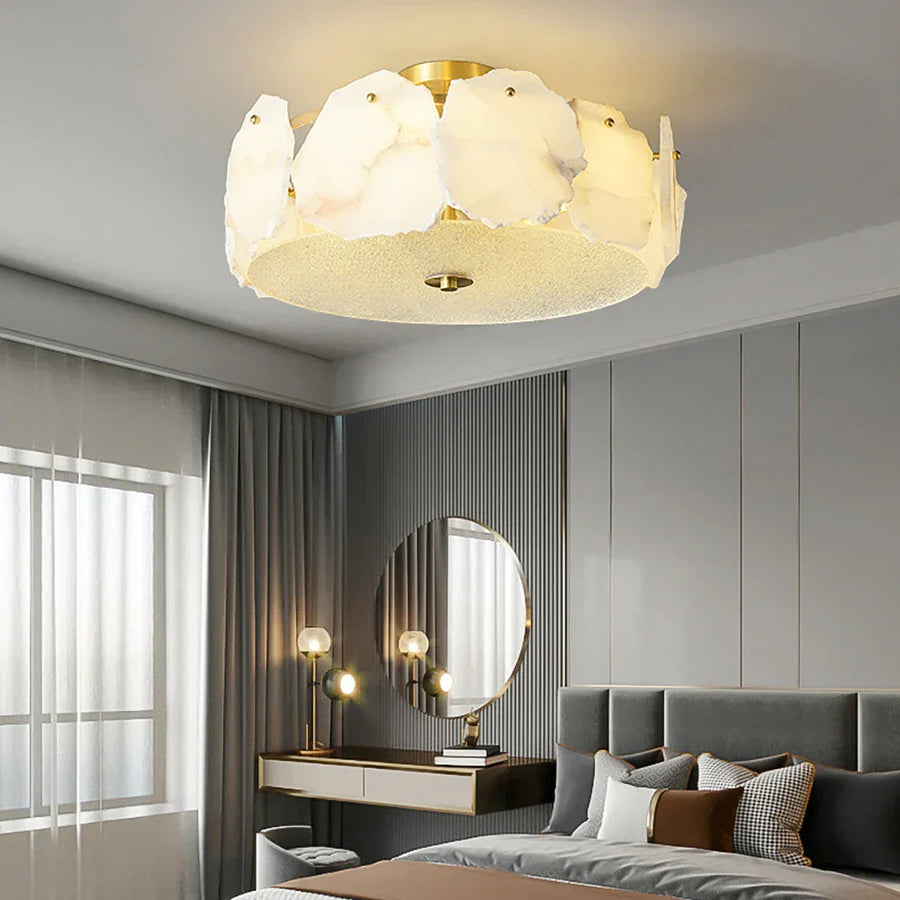 Artze Ceiling Light in alabaster for Living Room by AUVIELIGHT