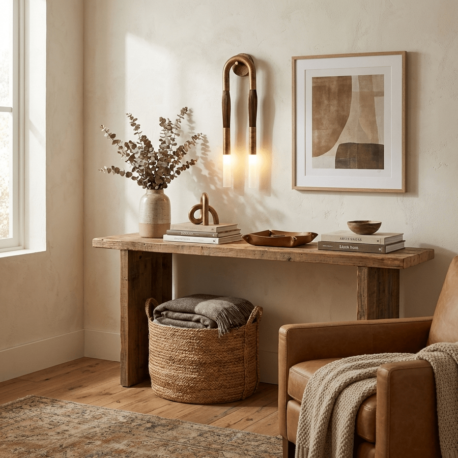 Horsehair Wall Light for Hallway by AUVIELIGHT