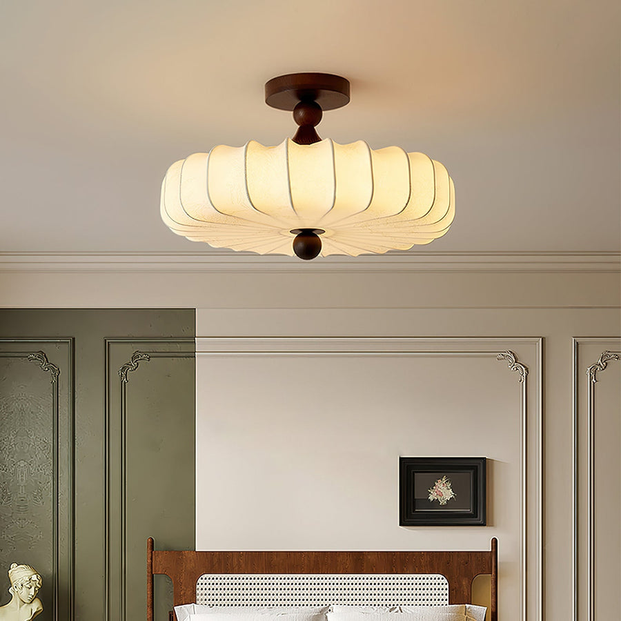 Fabric Lattice Ceiling Light for Living Room by AUVIELIGHT