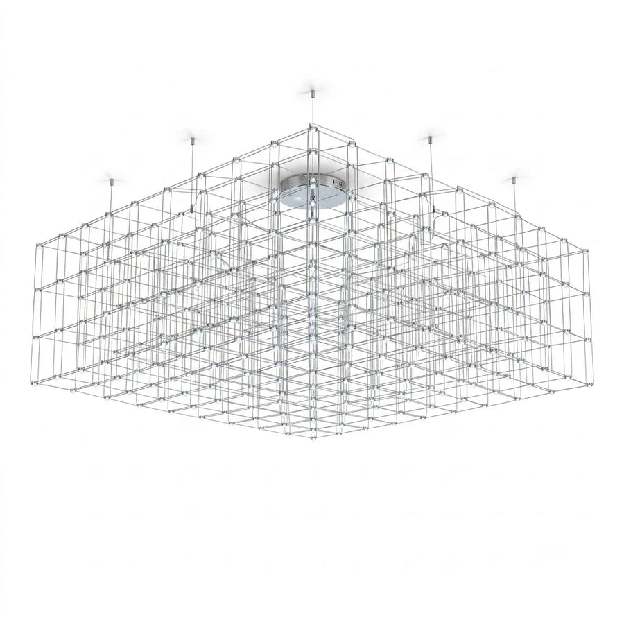 Latticework Linear Chandelier for Dining Room by AUVIELIGHT