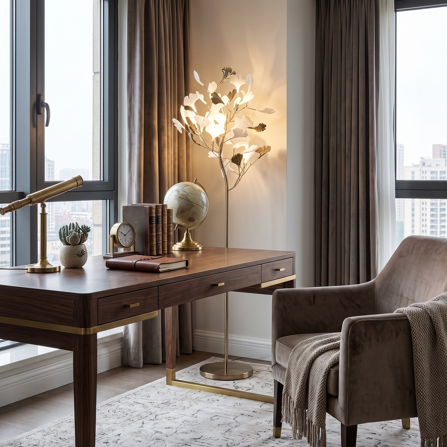 Petal Cascade Floor Lamp for Living Room by AUVIELIGHT