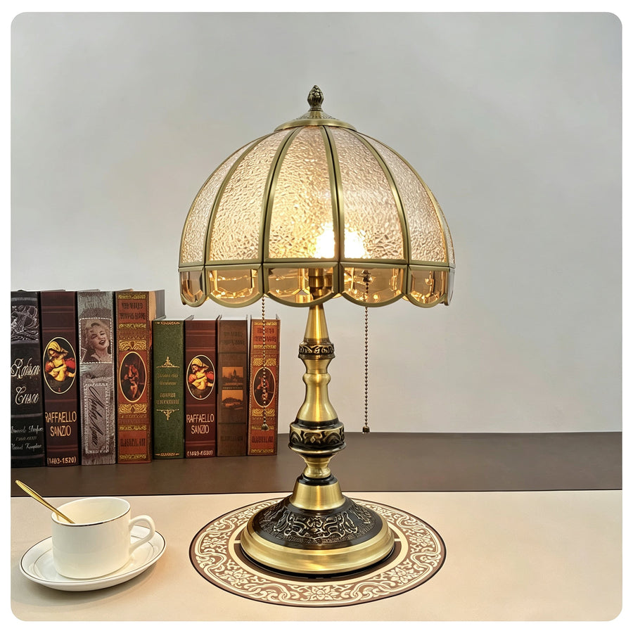 Rustic Dome Light in amber glass for Living Room by AUVIELIGHT