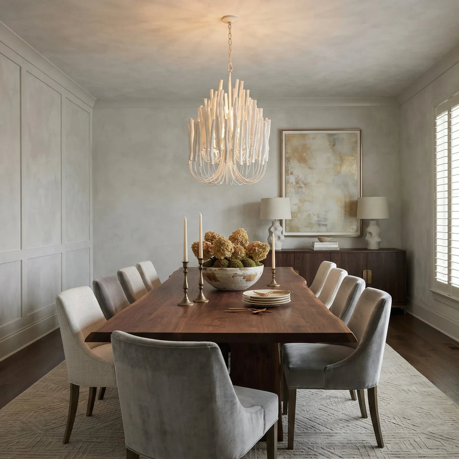 Coral Vertical Chandelier for Dining Room light fixture by AUVIELIGHT