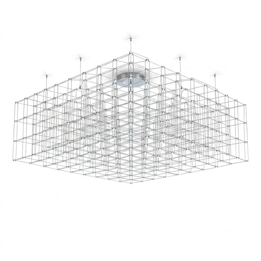 Latticework Linear Chandelier for Dining Room light fixture by AUVIELIGHT