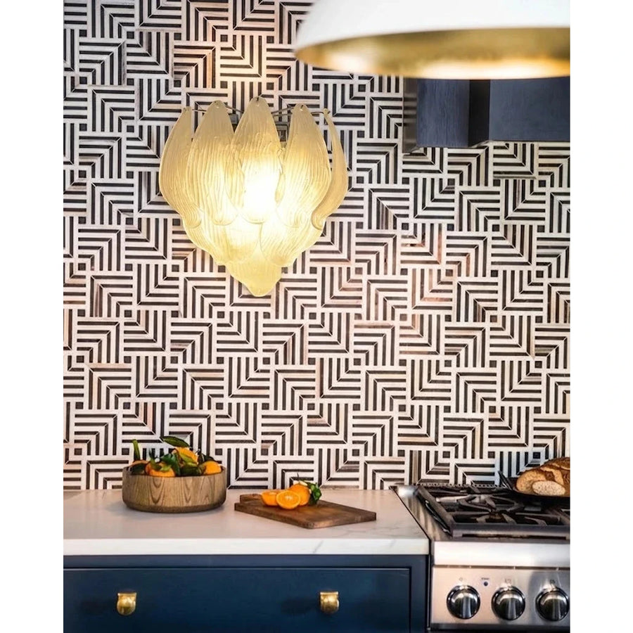 Modern Petal Wall Sconce in frosted glass for Hallway by AUVIELIGHT