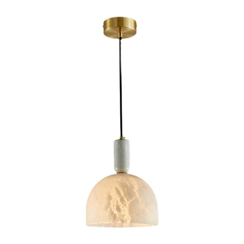 Cairo Dome Pendant Light in alabaster for Kitchen Island by AUVIELIGHT