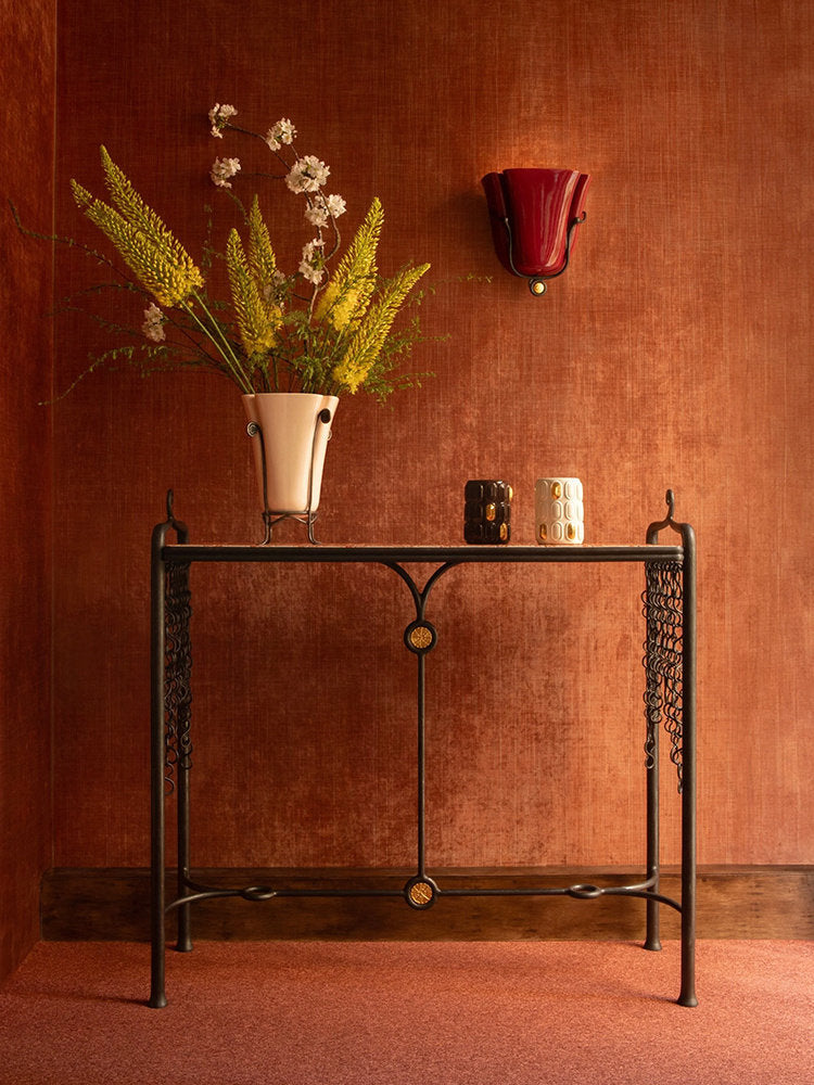 Tulip Wall Sconce in ceramic for Hallway by AUVIELIGHT
