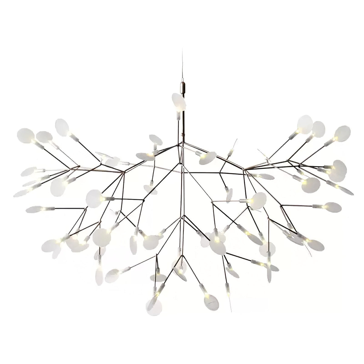 Lyra Branching Chandelier for Dining Room by AUVIELIGHT, 63-Lights ∅ 38.6" x H 19.3" / Warm Light / Remote Dimmable and 1 other sizes
