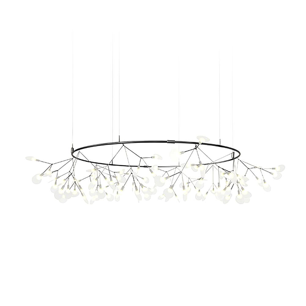 Lyra Branching Chandelier for Dining Room by AUVIELIGHT, 135-Lights ∅ 41.3" x H 13.8" / Warm Light / Remote Dimmable and 1 other sizes