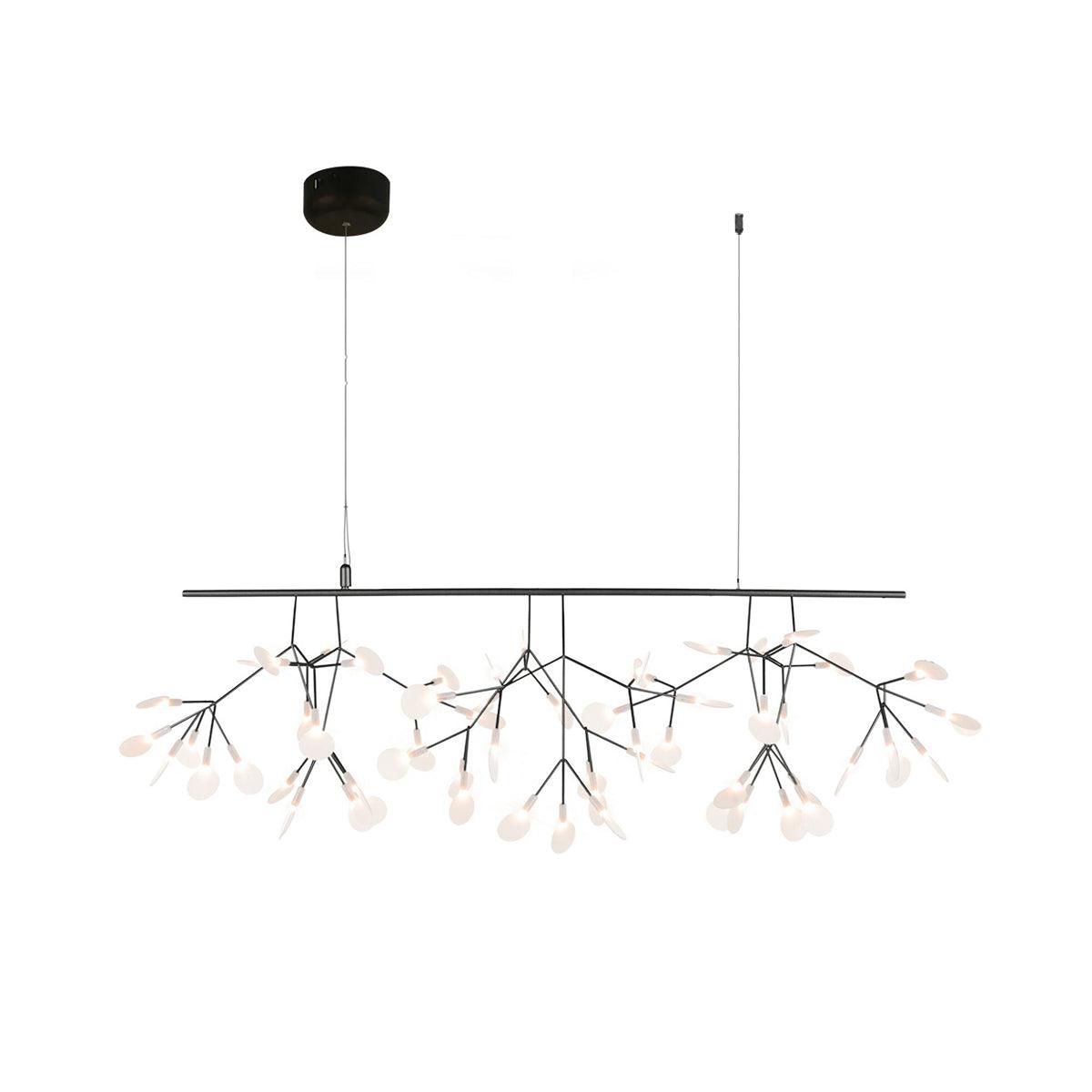 Lyra Branching Chandelier for Dining Room by AUVIELIGHT, 81-lights L39.3" x W 15.7" xH 11.8" / Warm Light / Remote Dimmable and 3 other sizes
