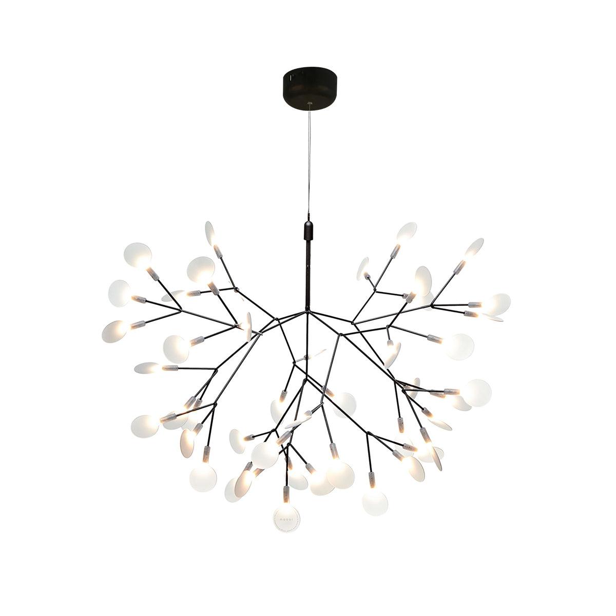 Lyra Branching Chandelier for Dining Room by AUVIELIGHT, 45-Lights ∅ 28.3" x H18.1" / Warm Light / Remote Dimmable and 1 other sizes