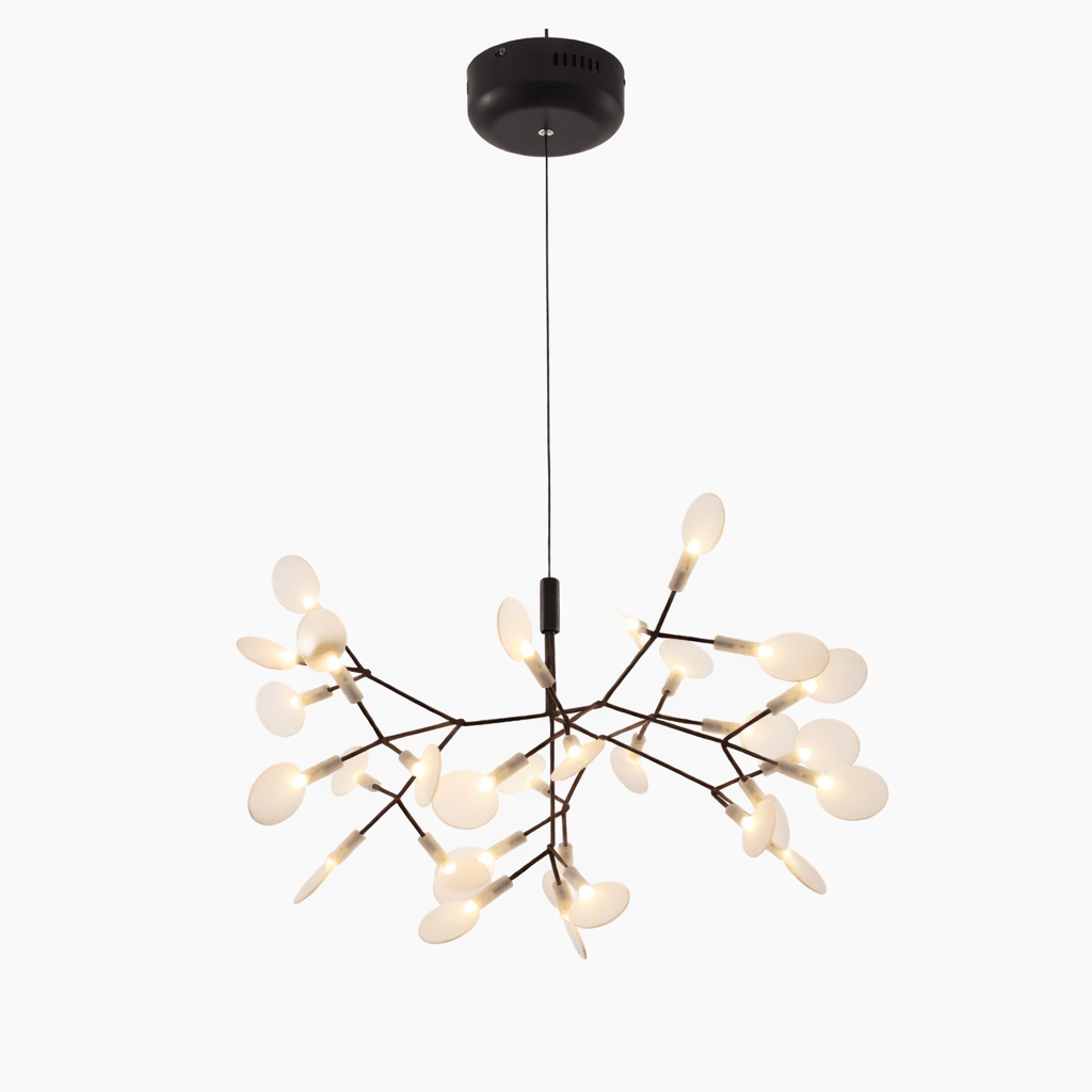 Lyra Branching Chandelier for Dining Room by AUVIELIGHT, 30-Lights ∅ 19.7" x H 11.8" (Suitable for small rooms) / Warm Light / Remote Dimmable