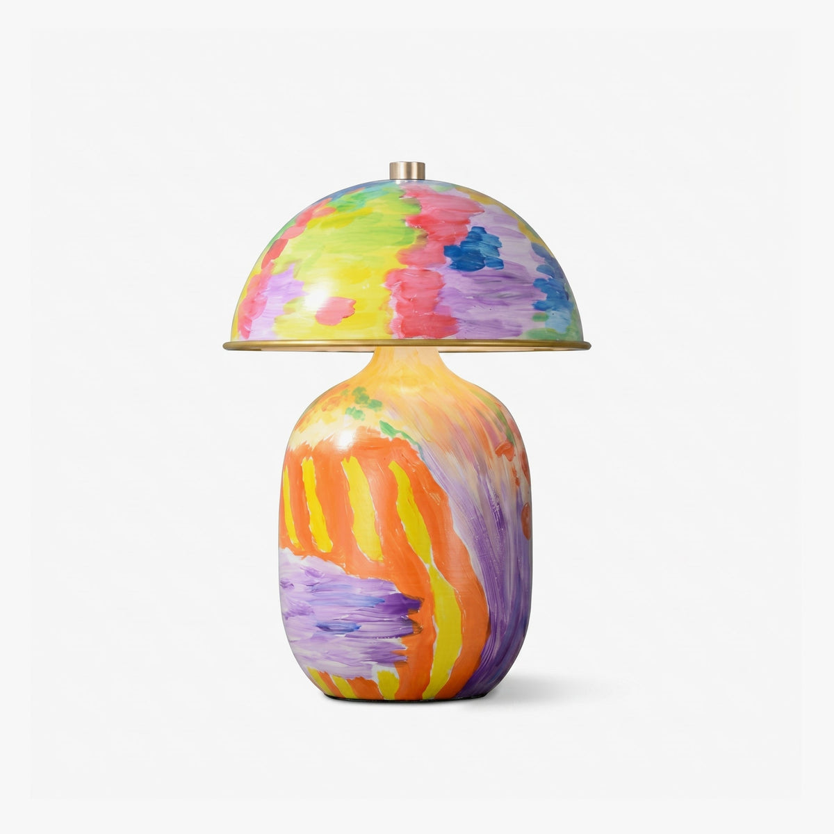 Palette Table Lamp in ceramic for Living Room by AUVIELIGHT, Dia 26 cm x H 38 cm / ∅ 10.2″ x H 15.0″ / Coloured Drawing / AU plug and 3 other