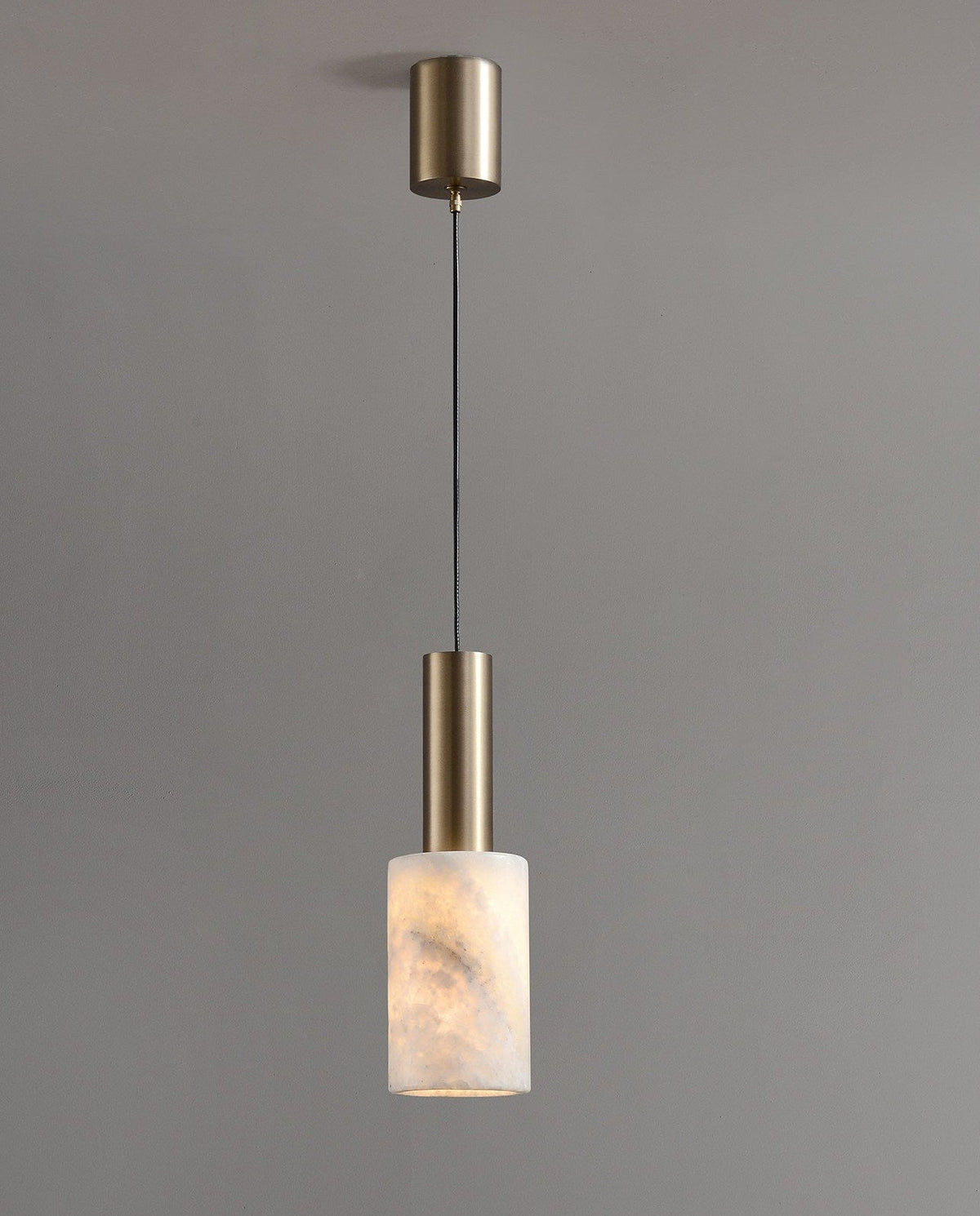 Cylinder Pendant Light in alabaster for Kitchen Island by AUVIELIGHT
