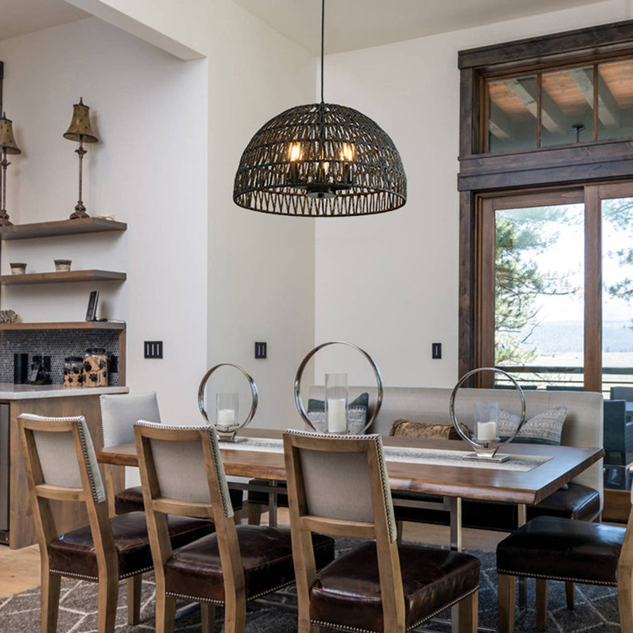 Aero Mesh Pendant Light in iron for Kitchen Island by AUVIELIGHT