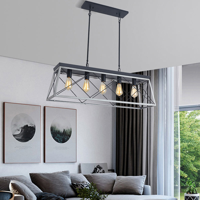 5-Light Linear Chandelier for Dining Room by AUVIELIGHT