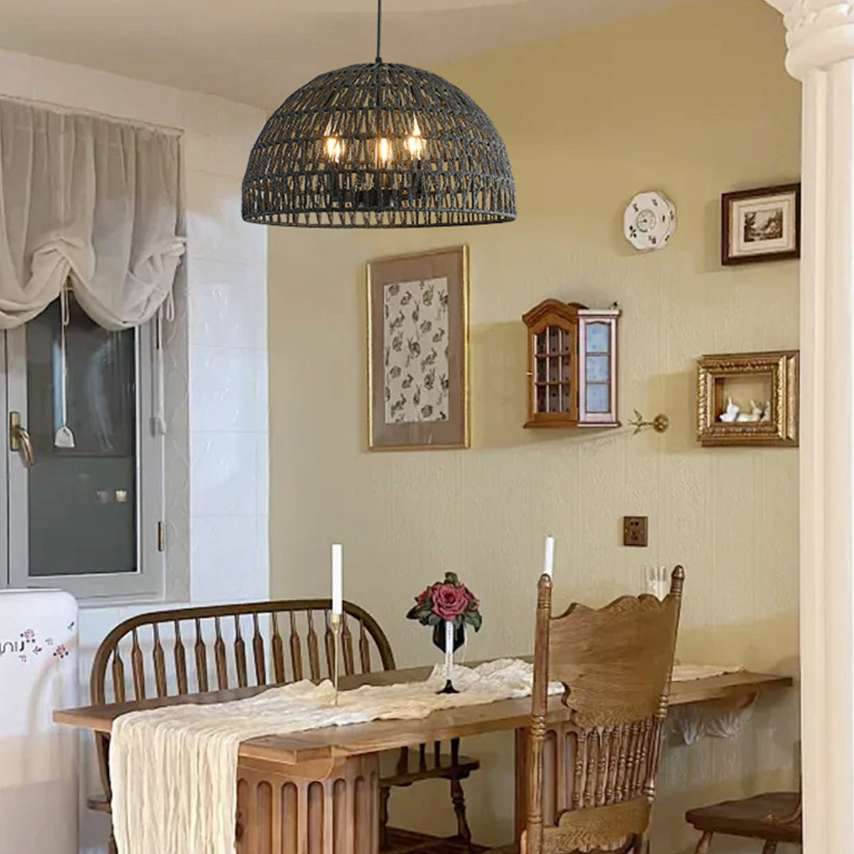 Aero Mesh Pendant Light in iron for Kitchen Island by AUVIELIGHT
