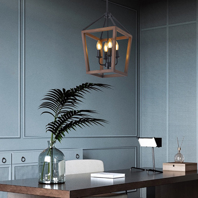 Open Cage Chandelier for Dining Room by AUVIELIGHT