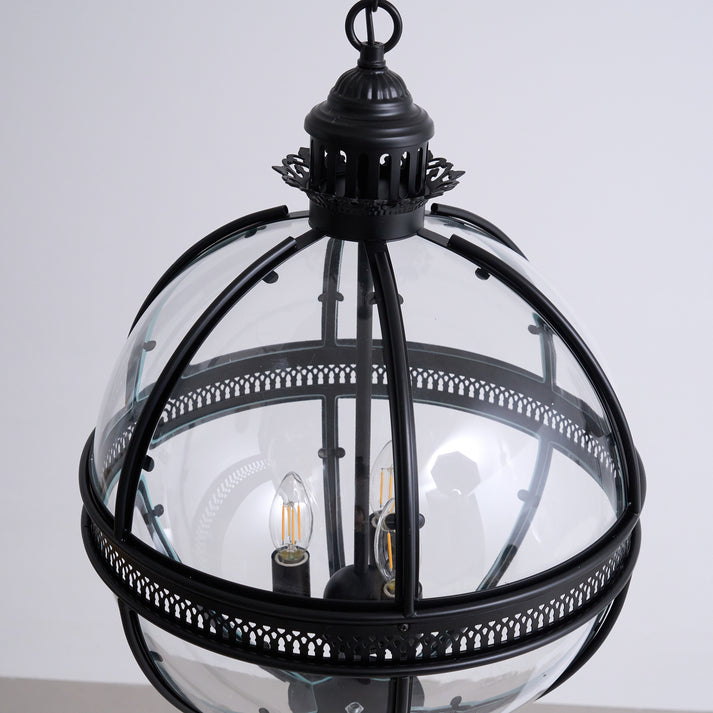 Globe Cage Chandelier in brass for Dining Room by AUVIELIGHT