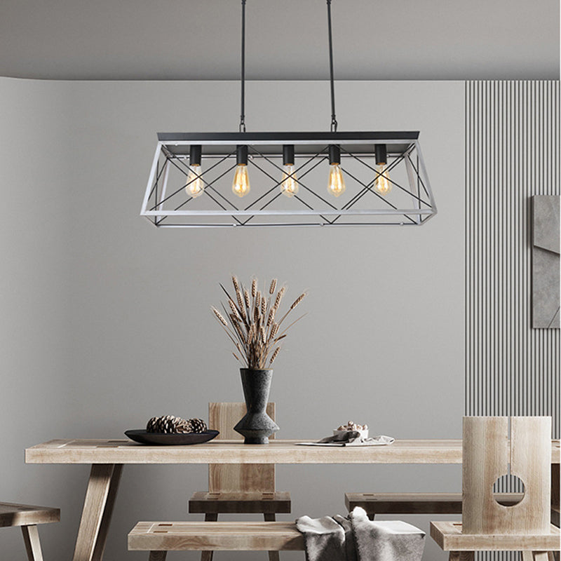5-Light Linear Chandelier for Dining Room by AUVIELIGHT