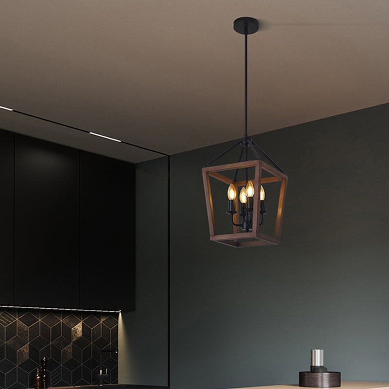 Open Cage Chandelier for Dining Room by AUVIELIGHT