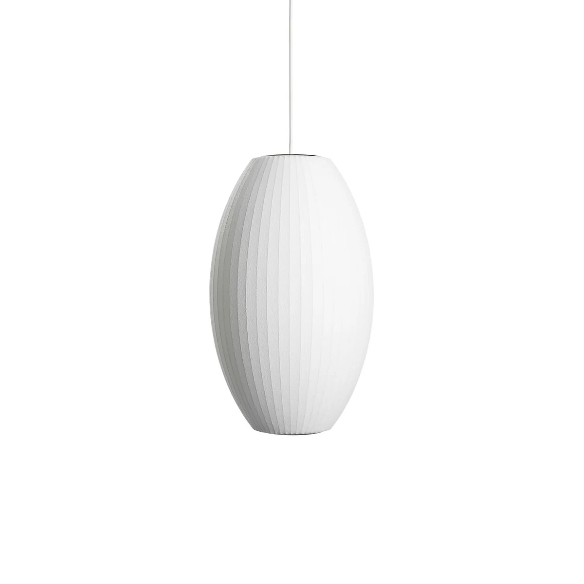 Nelson Bubble Pendant Light for Kitchen Island by AUVIELIGHT, Model D Ø 11" x H 15.8" /Dia 28cm x H 40cm / White