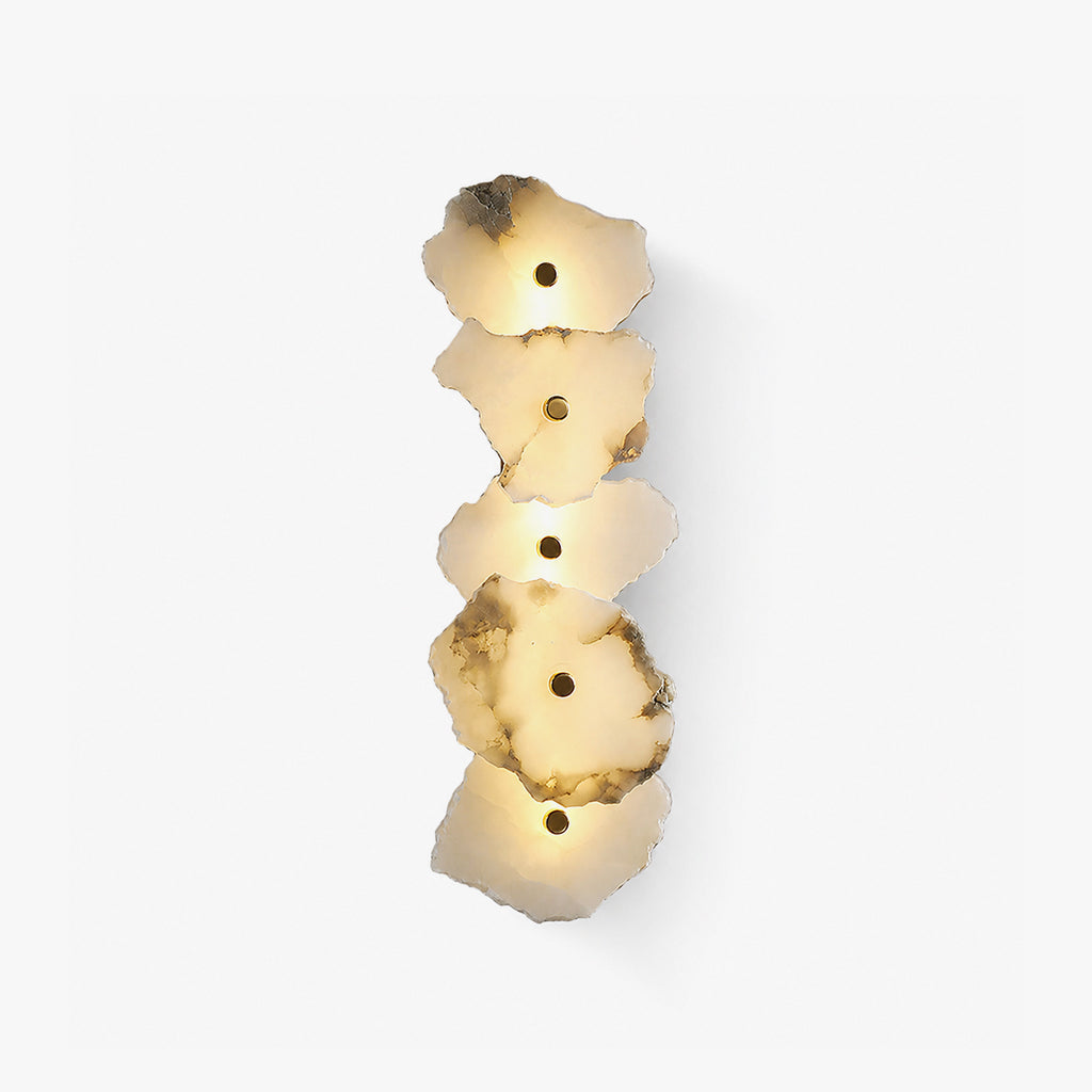 Cascade Wall Sconce in alabaster for Hallway by AUVIELIGHT