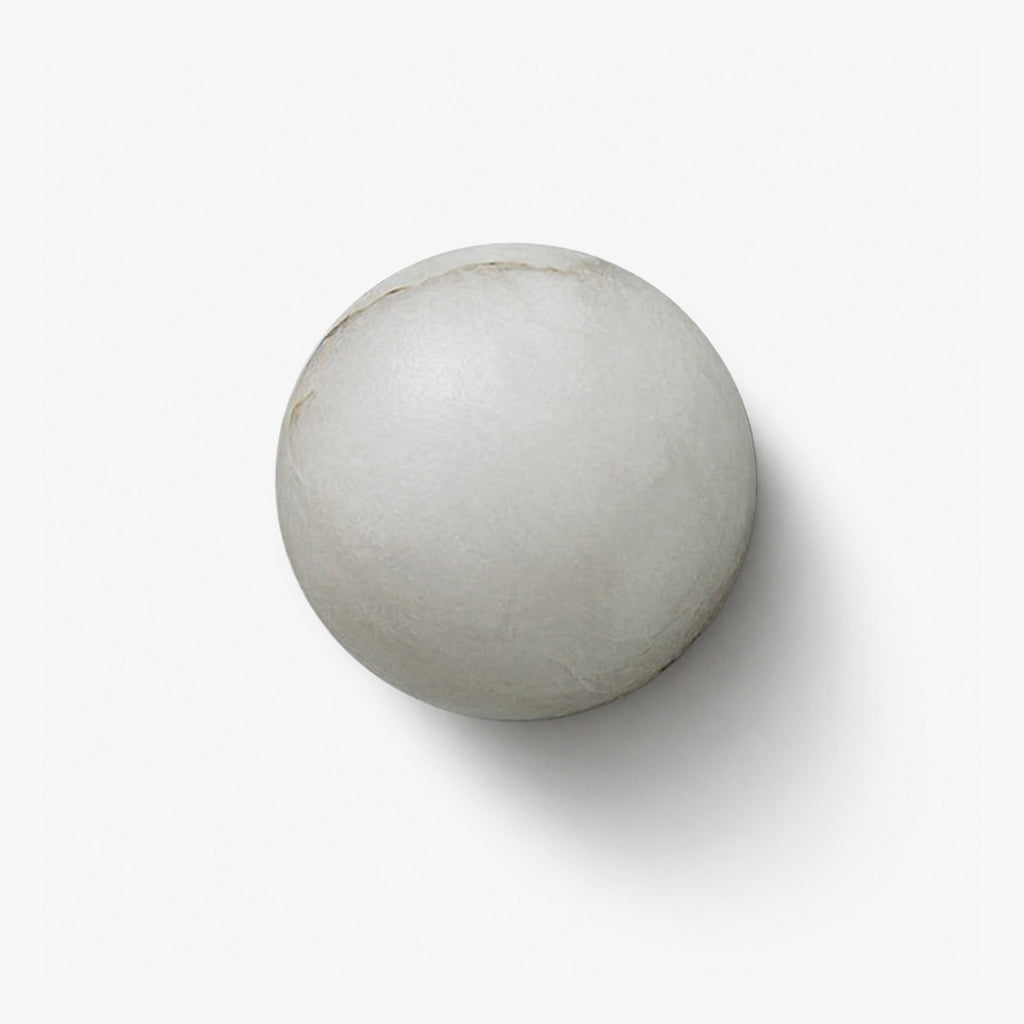 Minimalist Round Wall Sconce in alabaster for Hallway by AUVIELIGHT