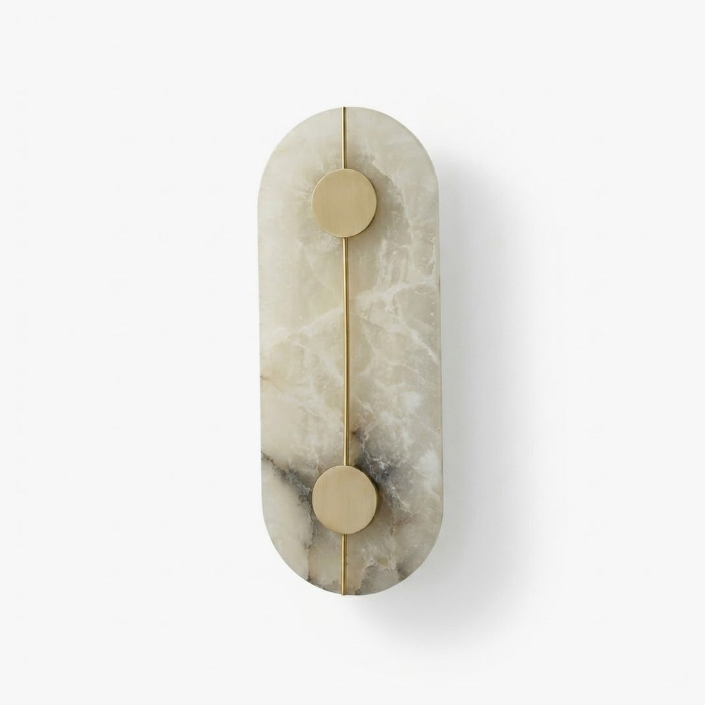 Meridian Wall Sconce in alabaster for Hallway by AUVIELIGHT