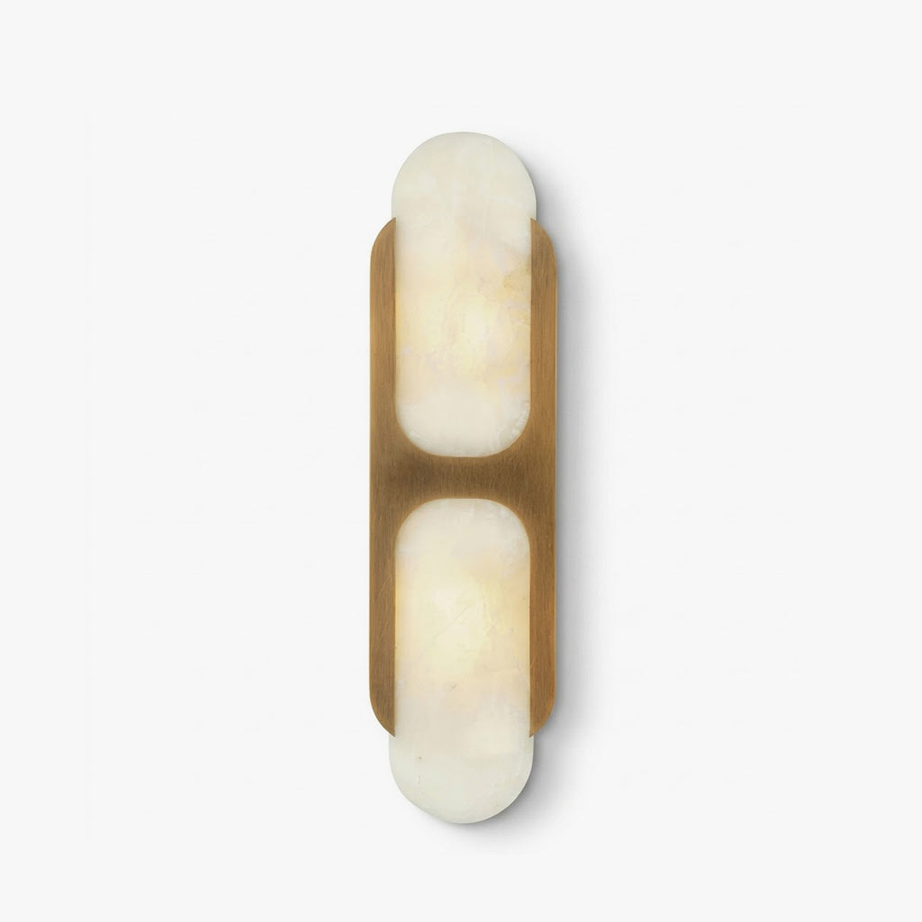 Capsule Wall Light in alabaster for Hallway by AUVIELIGHT