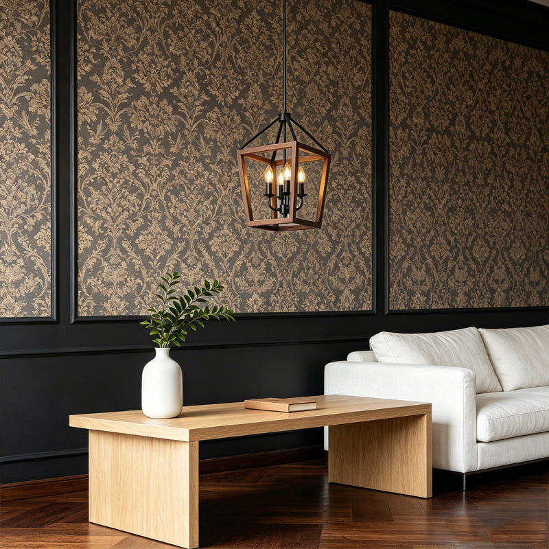 Open Cage Chandelier for Dining Room by AUVIELIGHT