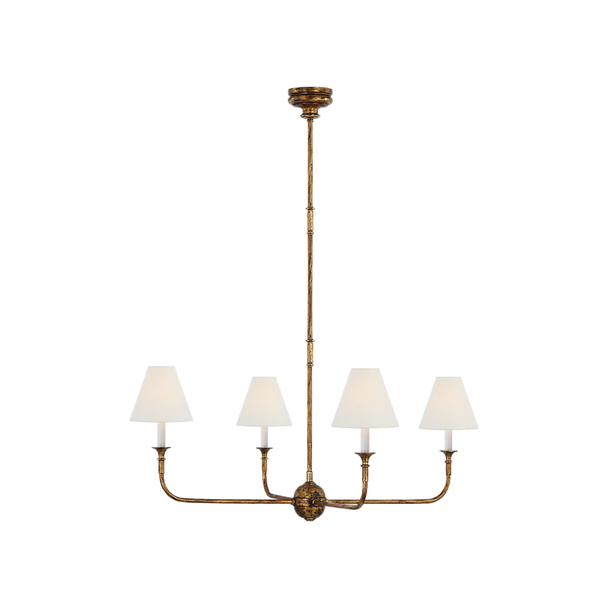 Piaf Chandelier for Dining Room by AUVIELIGHT, Dia 100cm x H 46cm / ∅ 39" x H 18.25" / Antique Gold