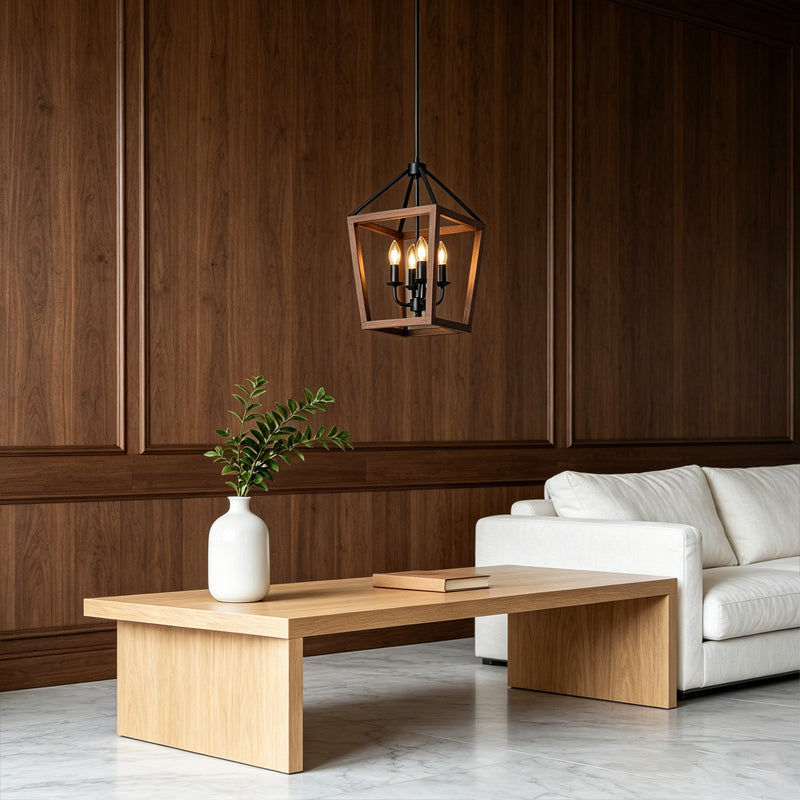 Open Cage Chandelier for Dining Room by AUVIELIGHT