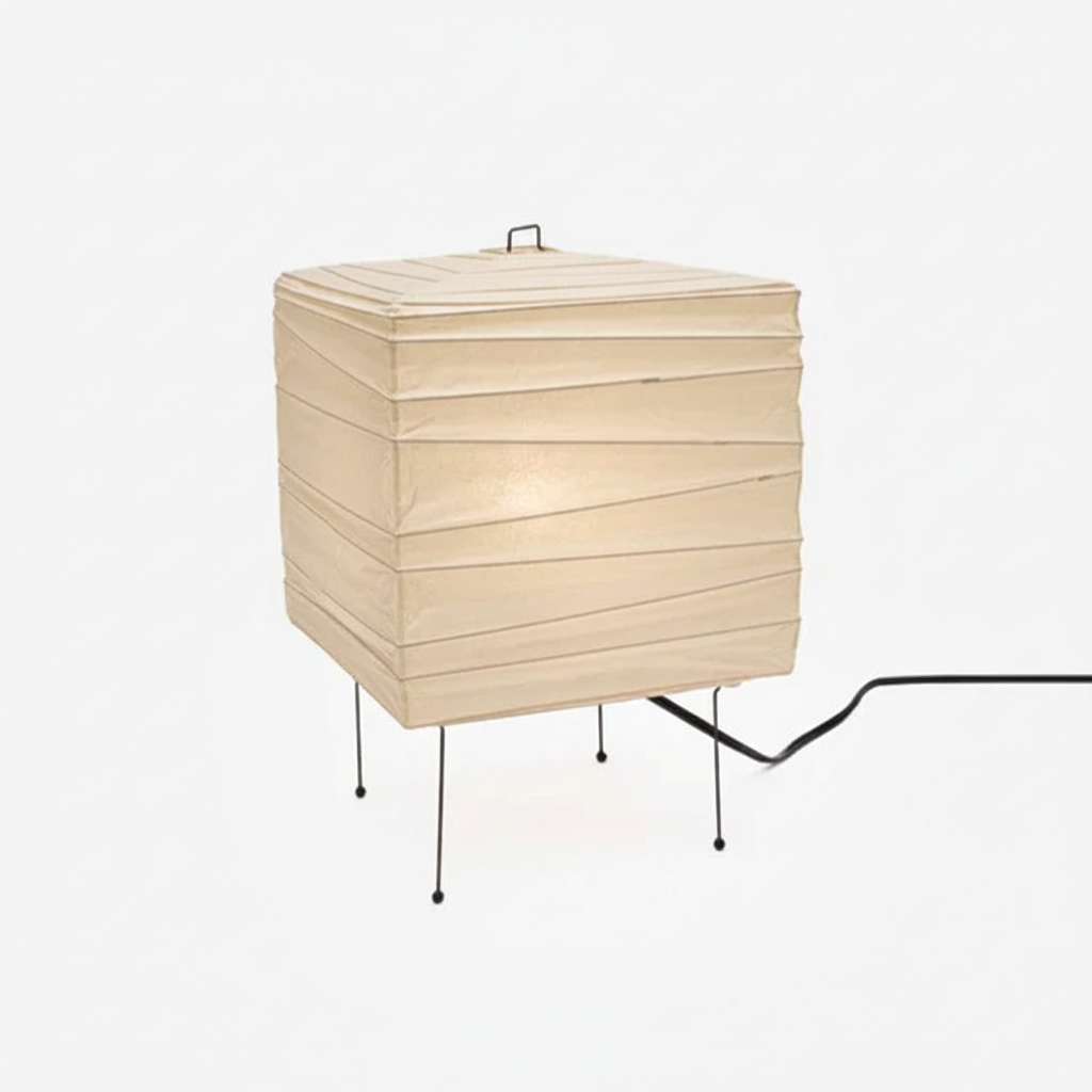 Akari 3X Table Lamp in washi paper for Living Room by AUVIELIGHT, Dia 23cm x H 38cm / Dia 9" x H 14.9" / White / AU Plug and 3 other sizes