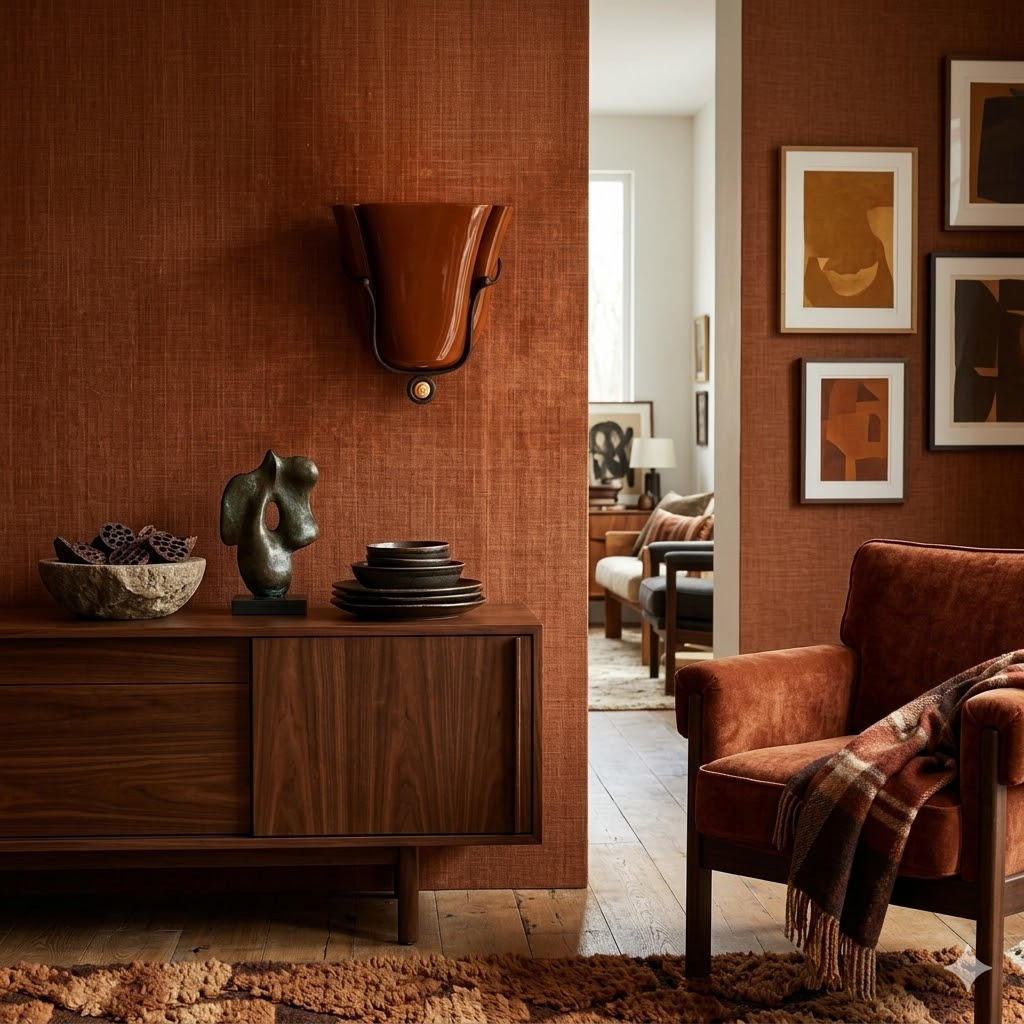 Tulip Wall Sconce in ceramic for Hallway by AUVIELIGHT