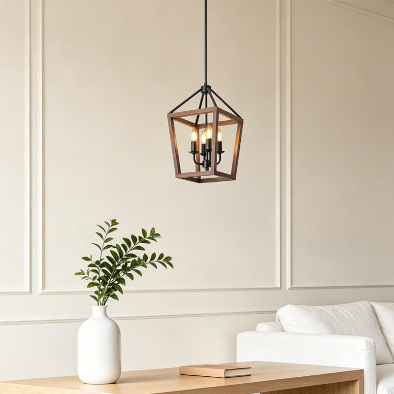 Open Cage Chandelier for Dining Room by AUVIELIGHT