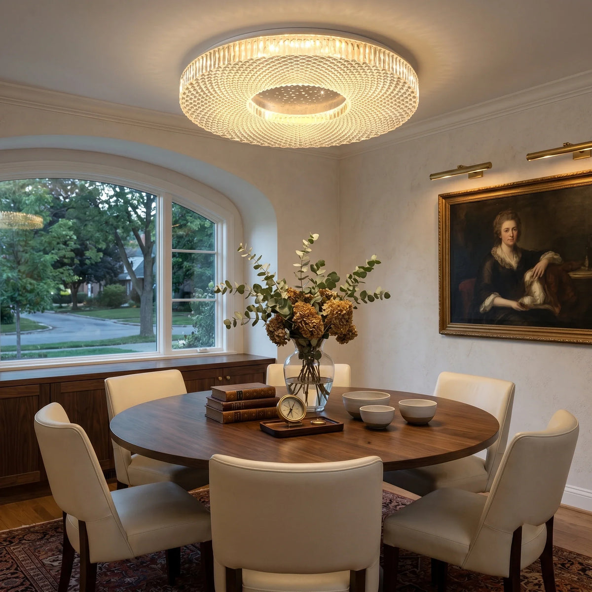 Modern Flush Mount in acrylic for Low Ceilings by AUVIELIGHT