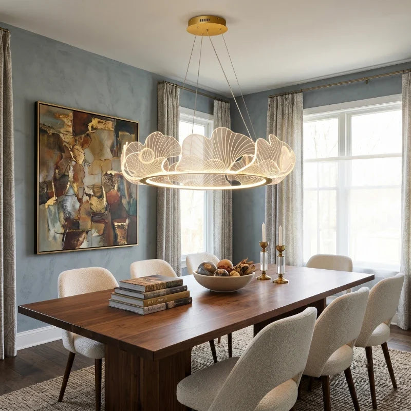 Ring Chandelier in acrylic for Dining Room by AUVIELIGHT