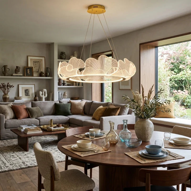 Ring Chandelier in acrylic for Dining Room by AUVIELIGHT