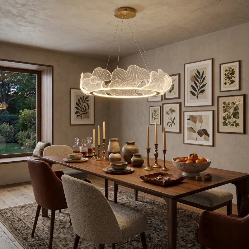 Ring Chandelier in acrylic for Dining Room by AUVIELIGHT