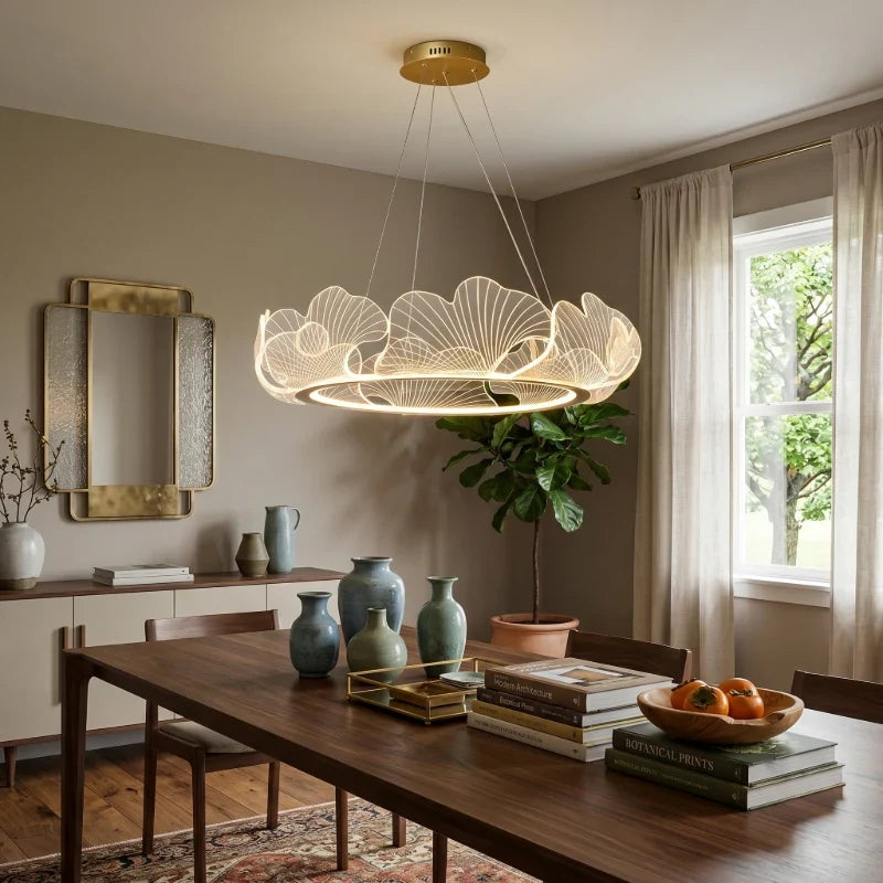 Ring Chandelier in acrylic for Dining Room by AUVIELIGHT
