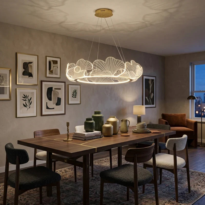 Ring Chandelier in acrylic for Dining Room by AUVIELIGHT