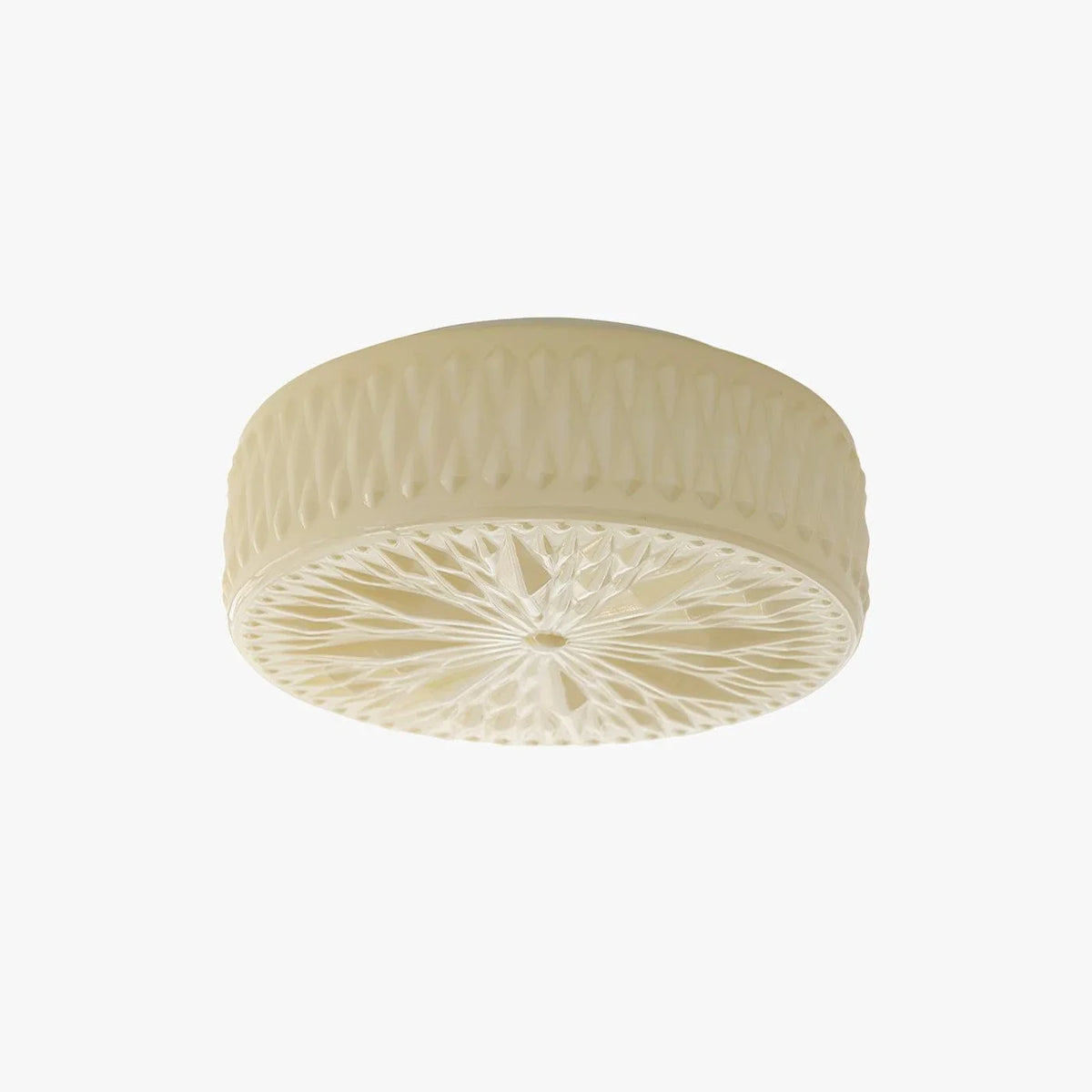 Adler Flush Mount in textured glass for Low Ceilings by AUVIELIGHT