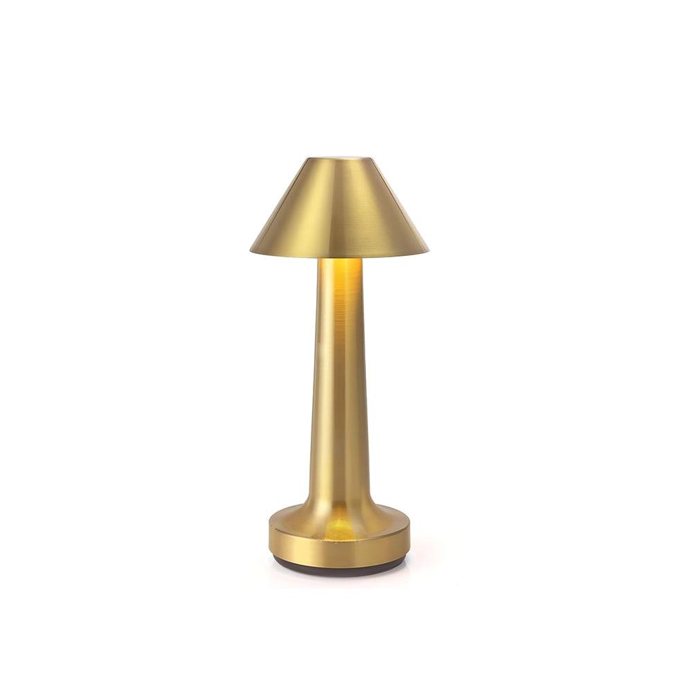 Aelia Table Lamp for Living Room by AUVIELIGHT, Dia 8cm x H 22cm / ∅ 3.1″ x H 8.7″ / Gold / Touch Switch