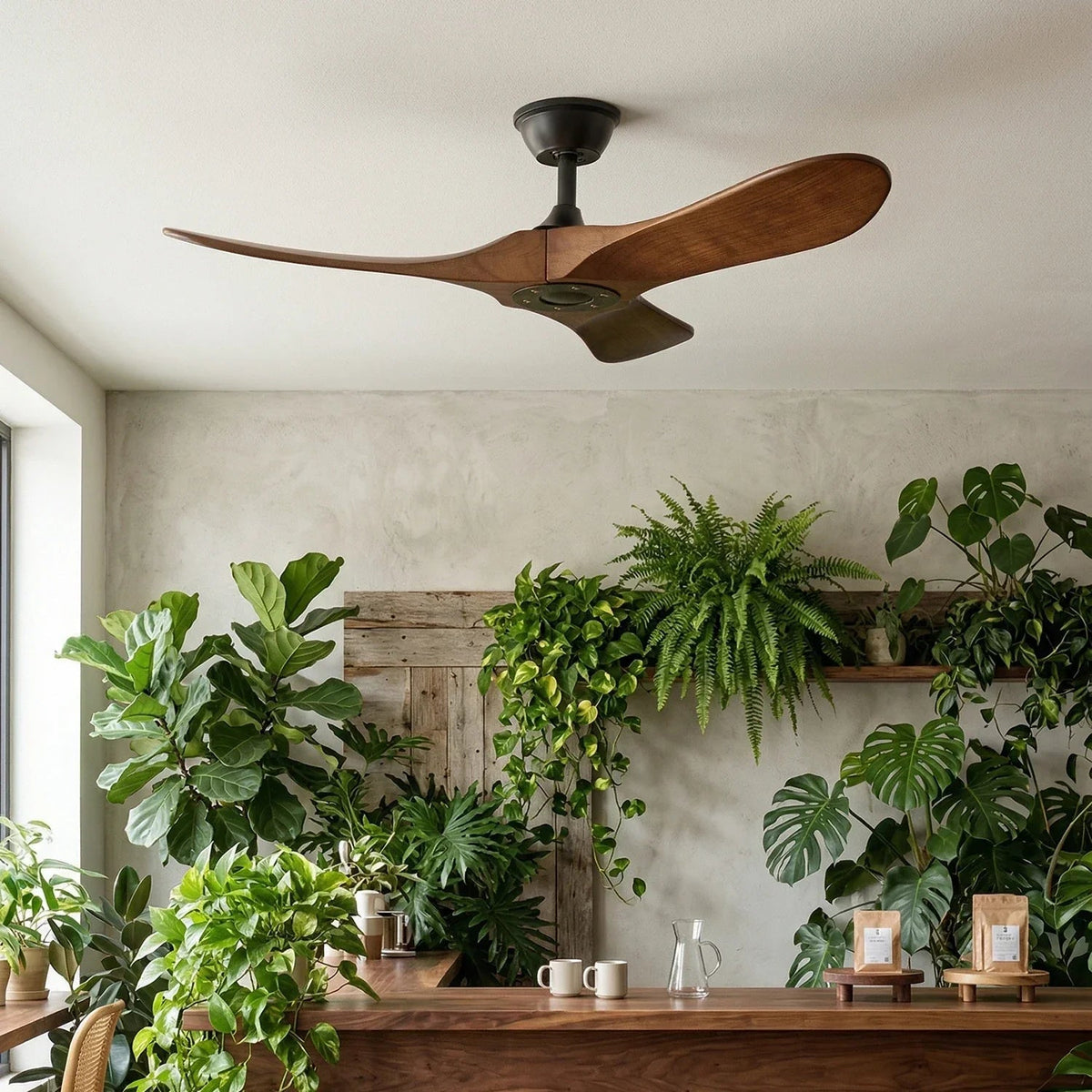 Aero Breeze Ceiling Fan Light for Living Room by AUVIELIGHT