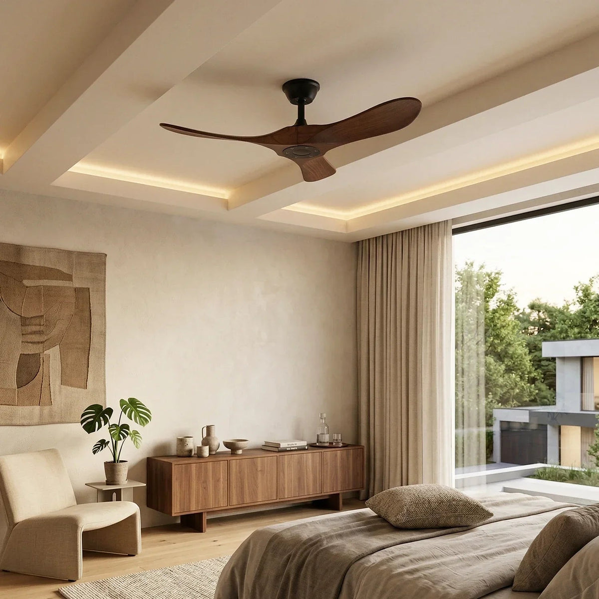 Aero Breeze Ceiling Fan Light for Living Room by AUVIELIGHT