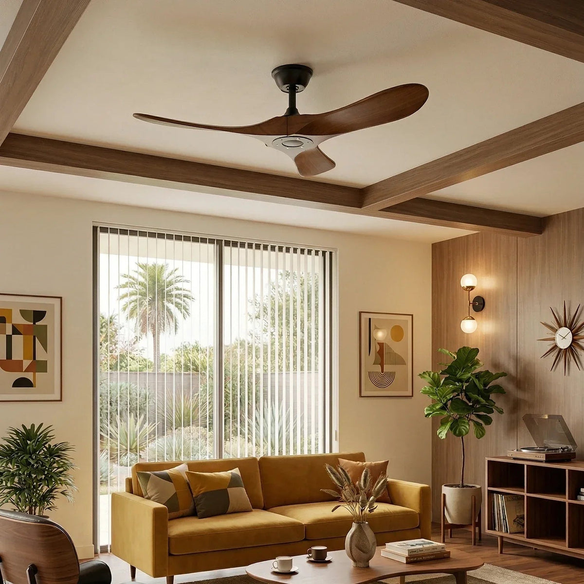 Aero Breeze Ceiling Fan Light for Living Room by AUVIELIGHT