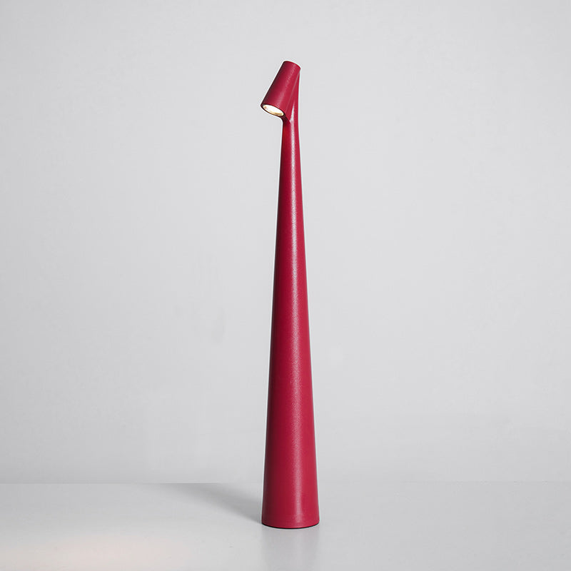 Africa Table Lamp for Living Room by AUVIELIGHT, ∅ 2″ x H 17.7″ / Dia 5 cm x H 45 cm / Red / Touch Switch